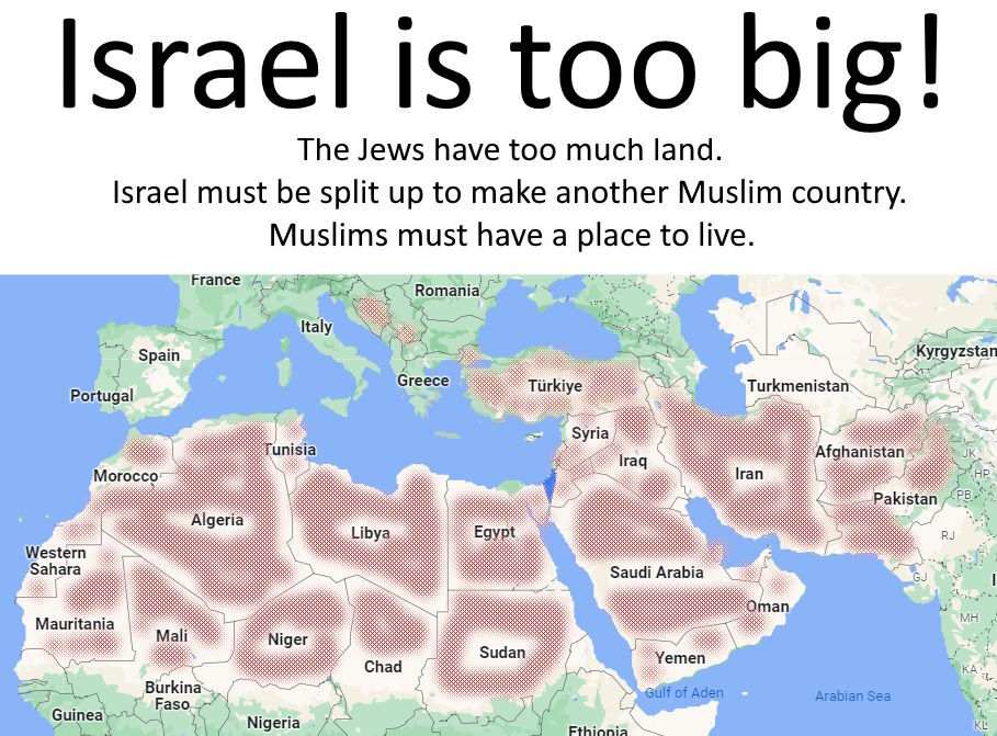 Israel Is Too Big!